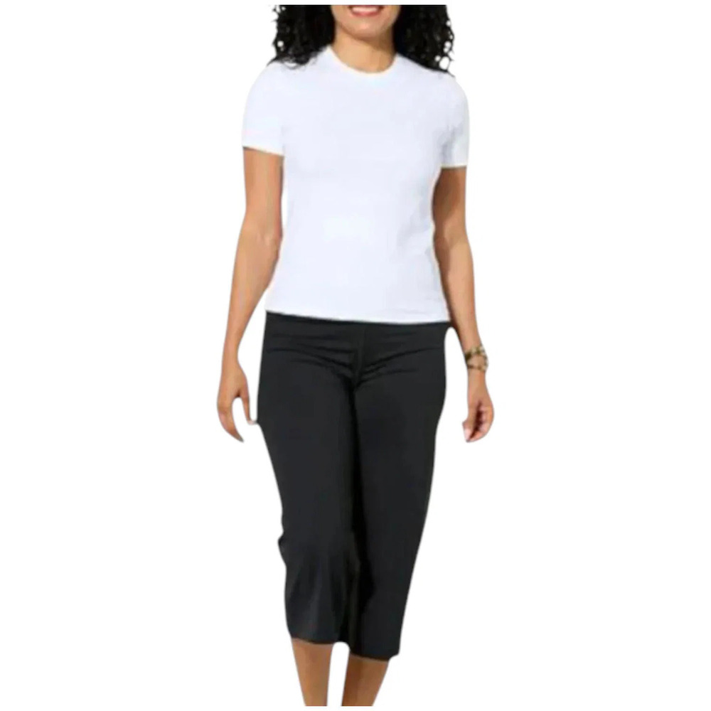 Joy Collection Women's Performance Crew Neck Tee w/Headband White - Regular